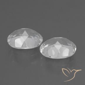 6.37 ct natürliche Weiß Topas-Edelsteine, Oval, VVS-VS