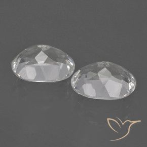 6.39 ct natürliche Weiß Topas-Edelsteine, Oval, VVS-VS