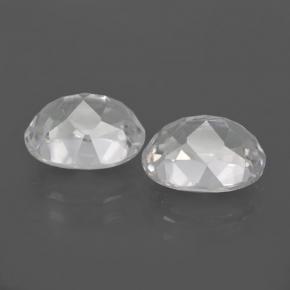 7,63 ct natürliche weißer Topas-Edelsteine, Oval Schliff, VVS-VS
