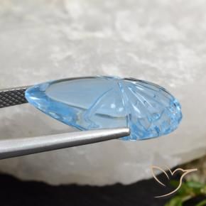 9,17 ctw natürlicher Swiss Blue Topas, Fantasie, Transparent