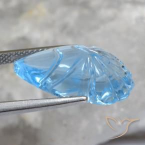 9,17 ctw natürlicher Himmerlblau Topas, Fantasie, Transparent