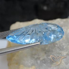 9,17 ctw natürlicher Himmerlblau Topas, Fantasie, Transparent