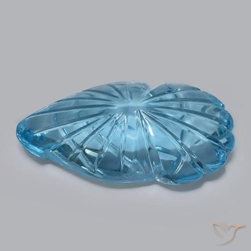 9,17 ctw natürlicher Swiss Blue Topas, Fantasie, Transparent