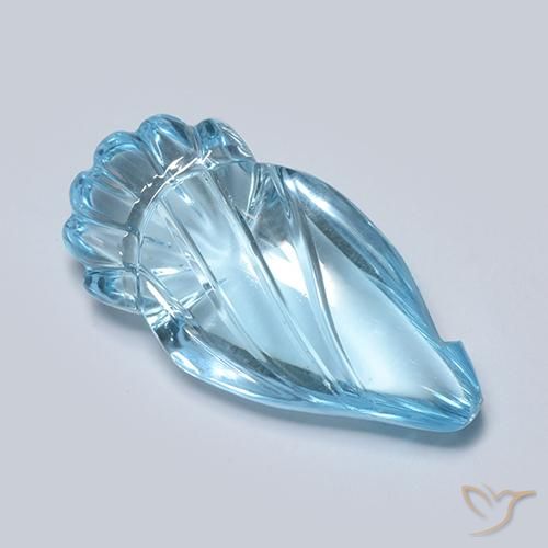 11.26ct Natürlicher Swiss Blue Topas, Fantasie, Transparent