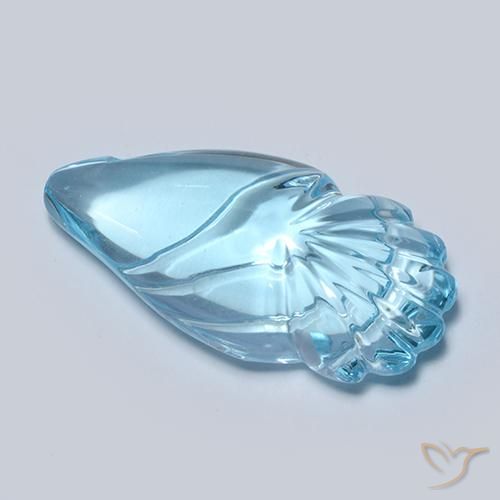 9,17 ctw natürlicher Swiss Blue Topas, Fantasie, Transparent