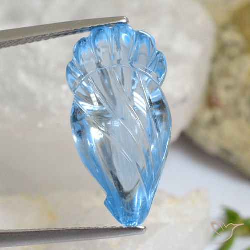 14.16ct Natürlicher Himmerlblau Topas, Fantasie, Transparent
