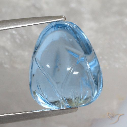 11.83ct Natürlicher Himmerlblau Topas, Fantasie, Transparent