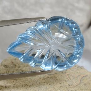 9,17 ctw natürlicher Swiss Blue Topas, Fantasie, Transparent