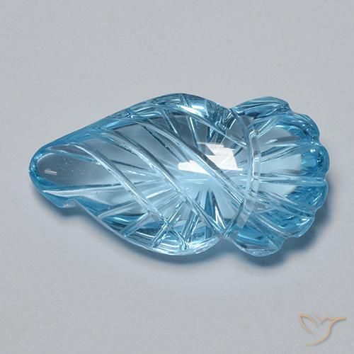 9,17 ctw natürlicher Swiss Blue Topas, Fantasie, Transparent