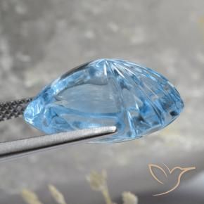 9,17 ctw natürlicher Swiss Blue Topas, Fantasie, Transparent