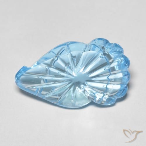 12.83ct Natürlicher Himmerlblau Topas, Fantasie, Transparent