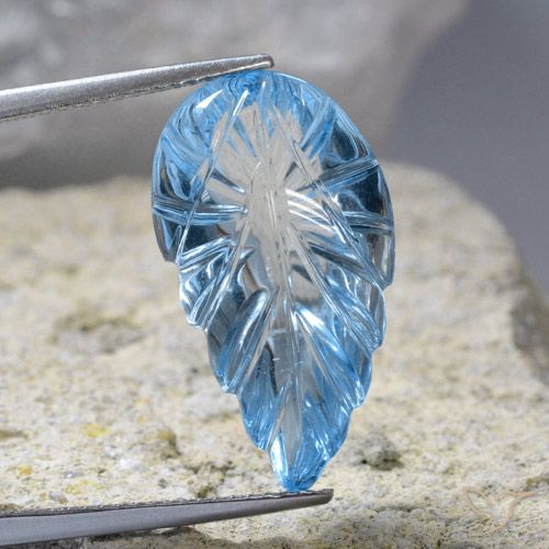 13.93ct Natürlicher Swiss Blue Topas, Fantasie, Transparent