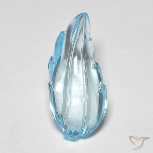 9,17 ctw natürlicher Swiss Blue Topas, Fantasie, Transparent