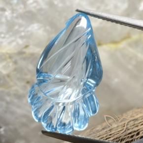 9,17 ctw natürlicher Himmerlblau Topas, Fantasie, Transparent