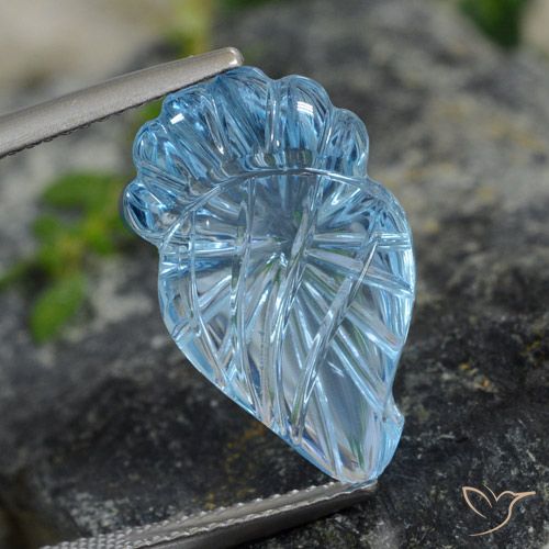 9.99ct Natürlicher Himmerlblau Topas, Fantasie, Transparent