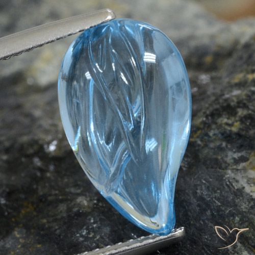 7.25ct Natürlicher Swiss Blue Topas, Fantasie, Transparent