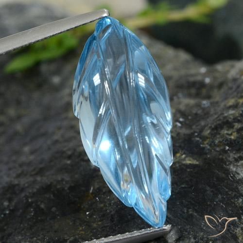 10.62ct Natürlicher Himmerlblau Topas, Fantasie, Transparent