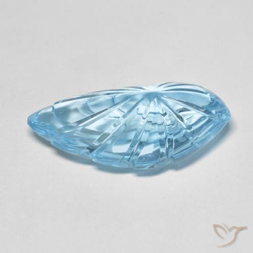 9,17 ctw natürlicher Swiss Blue Topas, Fantasie, Transparent