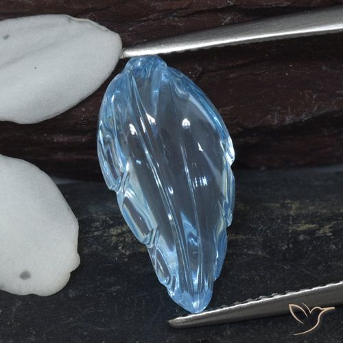 6.11ct Natürlicher Himmerlblau Topas, Fantasie, Transparent