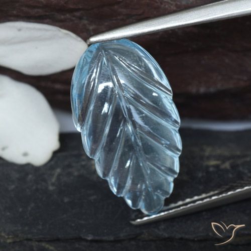 6.89ct Natürlicher Swiss Blue Topas, Fantasie, Transparent