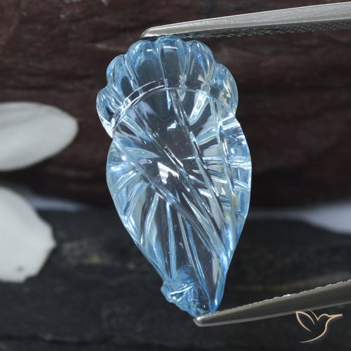 12.84ct Natürlicher Swiss Blue Topas, Fantasie, Transparent