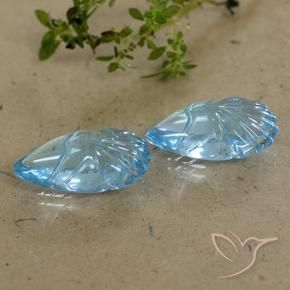 25.11 ct natürliche Himmerlblau Topas-Edelsteine, Fantasie, Transparent