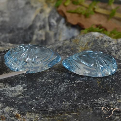 20.63 ct natürliche Himmerlblau Topas-Edelsteine, Fantasie, Transparent