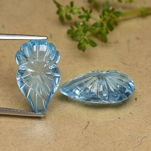 24.81ctw Natürlicher Swiss Blue Topas, Fantasie, Transparent
