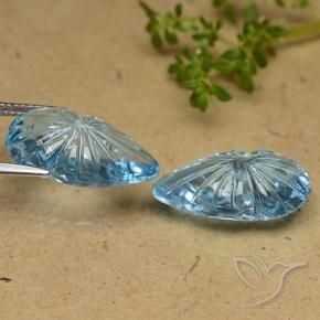 24.81 ct natürliche Swiss Blue Topas-Edelsteine, Fantasie, Transparent
