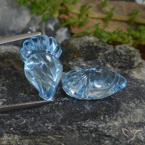 23.02ctw Natürlicher Swiss Blue Topas, Fantasie, Transparent