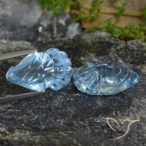 23.02 ct natürliche Swiss Blue Topas-Edelsteine, Fantasie, Transparent