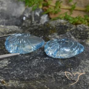 23.02 ct natürliche Swiss Blue Topas-Edelsteine, Fantasie, Transparent