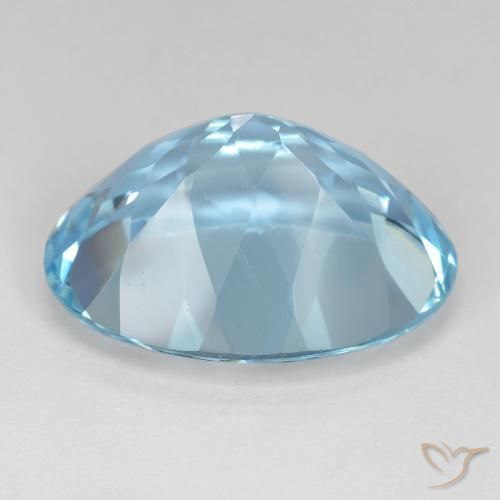 9,17 ctw natürlicher Himmerlblau Topas, Oval, VVS