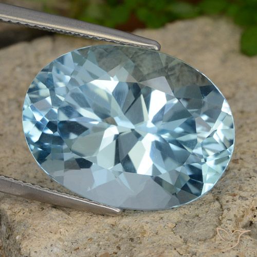 23.78ct Natürlicher Swiss Blue Topas, Oval, VVS