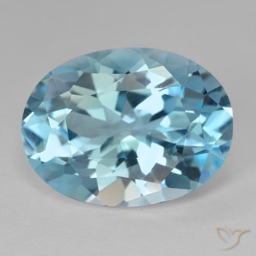 21.52ct Natürlicher Swiss Blue Topas, Oval, VVS-VS