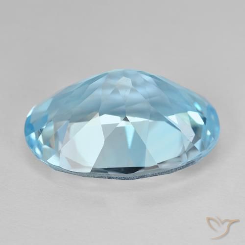 9,17 ctw natürlicher Swiss Blue Topas, Oval, VVS-VS