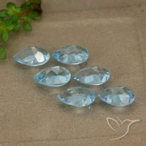 3.10 ct natürliche Himmerlblau Topas-Edelsteine, Birnenform, VVS-VS