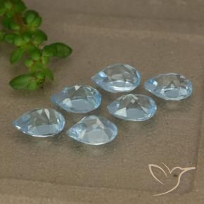 3.20 ct natürliche Himmerlblau Topas-Edelsteine, Birnenform, VVS-VS
