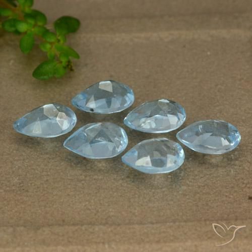 3.20 ct natürliche Swiss Blue Topas-Edelsteine, Birnenform, VS