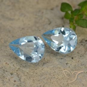 1.45 ct natürliche Himmerlblau Topas-Edelsteine, Birnenform, VVS-VS