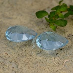 1.85 ct natürliche Himmerlblau Topas-Edelsteine, Birnenform, VVS-VS
