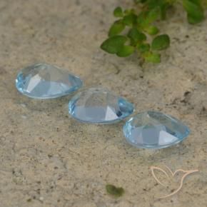 2.67 ct natürliche Himmerlblau Topas-Edelsteine, Birnenform, VVS-VS