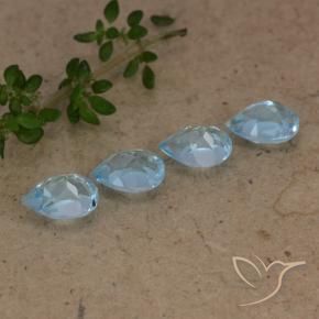 2.28 ct natürliche Himmerlblau Topas-Edelsteine, Birnenform, VVS-VS