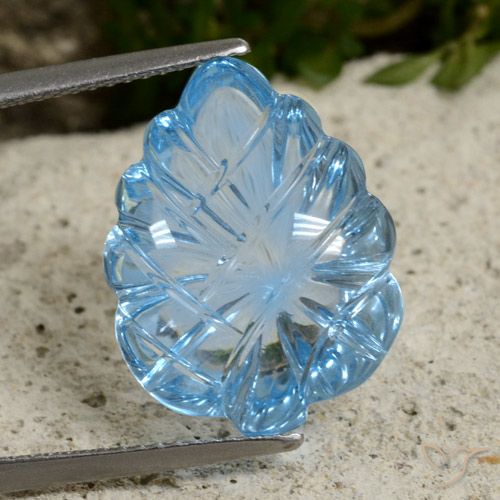 13.61ct Natürlicher Swiss Blue Topas, Fantasie, Transparent