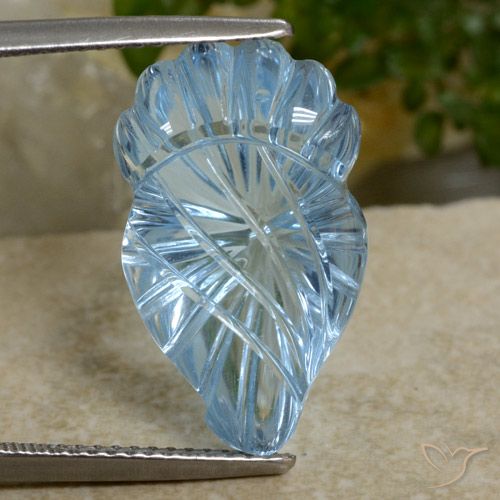 12.00ct Natürlicher Himmerlblau Topas, Fantasie, Transparent