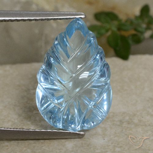 8.71ct Natürlicher Himmerlblau Topas, Fantasie, Transparent