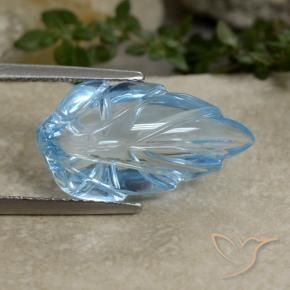 9,17 ctw natürlicher Swiss Blue Topas, Fantasie, Transparent