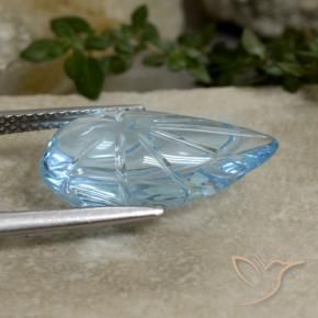 9,17 ctw natürlicher Swiss Blue Topas, Fantasie, Transparent