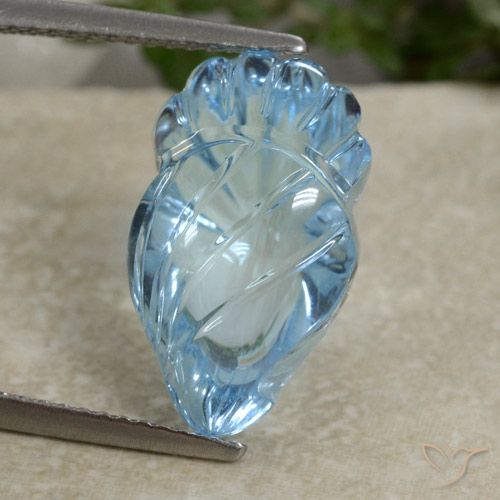 10.34ct Natürlicher Swiss Blue Topas, Fantasie, Transparent