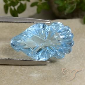 9,17 ctw natürlicher Swiss Blue Topas, Fantasie, Transparent